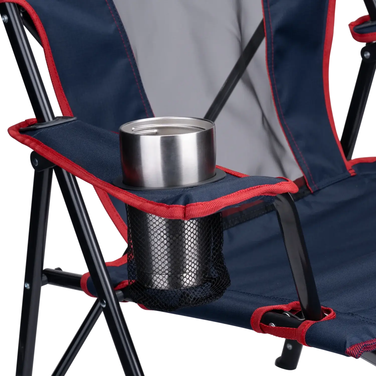 Ultra-Compact Comfort Quad Chair - Choice 989 - Premium Slim-Fold Compact Chair with Messenger Bag Detail