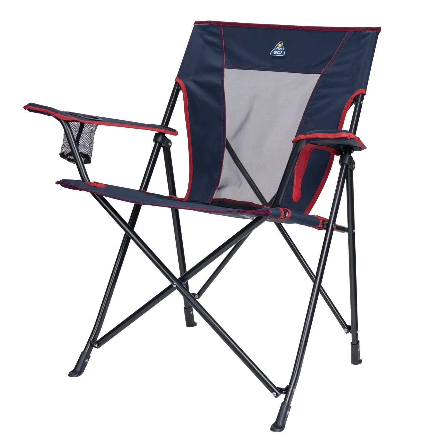 Ultra-Compact Comfort Quad Chair - Choice 989 - Premium Slim-Fold Compact Chair with Messenger Bag Detail