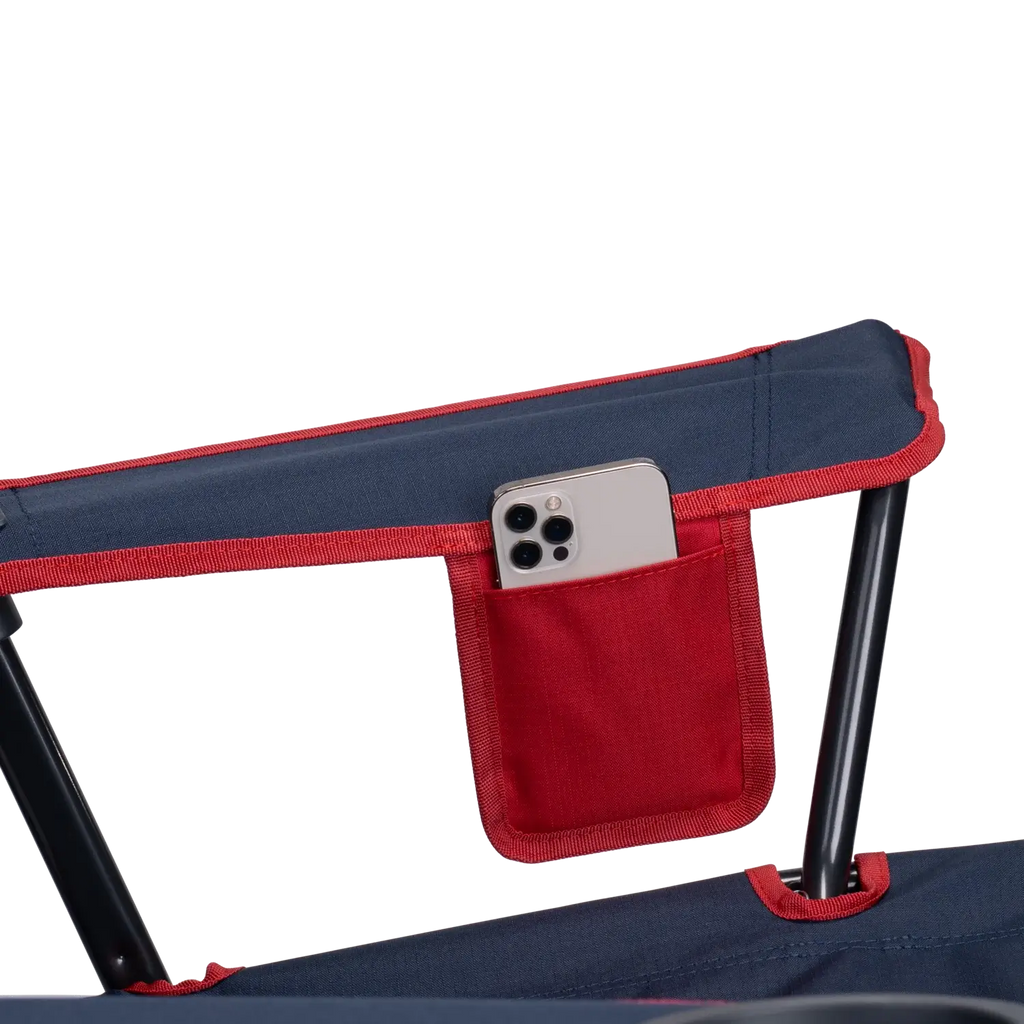Ultra-Compact Comfort Quad Chair - Choice 989 - Premium Slim-Fold Compact Chair with Messenger Bag Detail