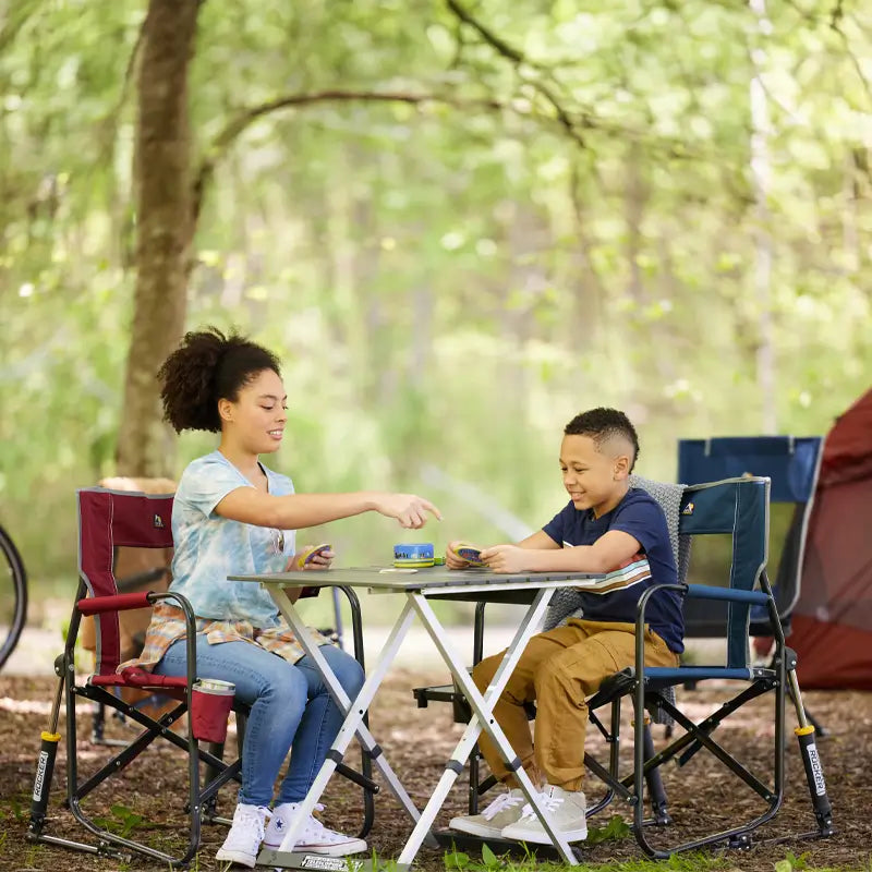 Multi-Functional Cook Compact Camp Table 25 - Choice 214 - Slim-Fold Outdoor Cook Station with Storage Shelves Detail