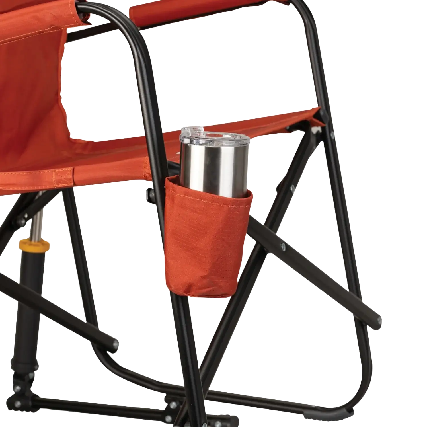 Patented Spring-Action Freestyle Rocker - Pumpkin Spice - Choice 373 - Freestyle Rocker Portable Outdoor Folding Chair Detail