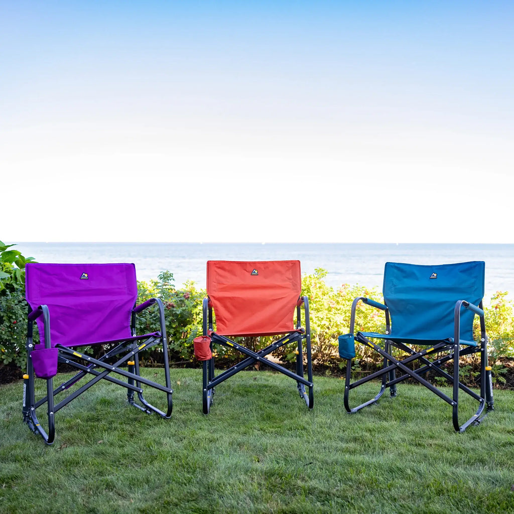 Patented Spring-Action Freestyle Rocker - Pumpkin Spice - Choice 373 - Freestyle Rocker Portable Outdoor Folding Chair Detail