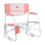 Premium All-Weather Grab & Go Rocker - Choice 551 - Freestyle Rocker Portable Outdoor Folding Chair - Coral