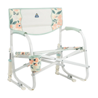 Premium All-Weather Grab & Go Rocker - Choice 551 - Freestyle Rocker Portable Outdoor Folding Chair - Floral Bouquet