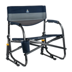 Premium All-Weather Grab & Go Rocker - Choice 551 - Freestyle Rocker Portable Outdoor Folding Chair - Indigo Color Block