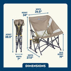 Heavy-Duty Freestyle Pod Rocker Elite - Choice 832 - Patented Spring-Action Rocking Chair for Camping Detail