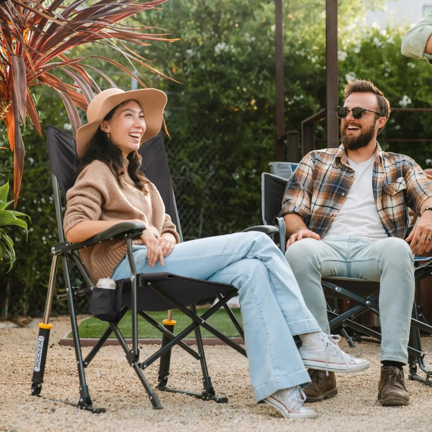 Patented Spring-Action RoadTrip Rocker - Choice 855 - Freestyle Rocker Portable Outdoor Folding Chair Detail