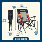 Heavy-Duty Freestyle RoadTrip Rocker - NASCAR For Him - Choice 453 - Freestyle Rocker Portable Outdoor Folding Chair Detail
