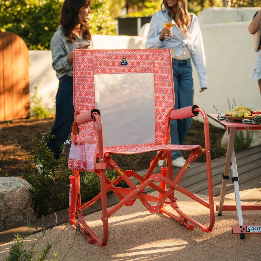 Premium All-Weather Stowaway Rocker - Choice 794 - RoadTrip Rocker Smooth Motion Camp Chair Detail
