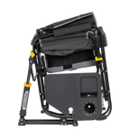 Patented Spring-Action Stowaway Rocker with Side Table - Choice 253 - Heavy-Duty Kickback Rocker with Beverage Holder Detail