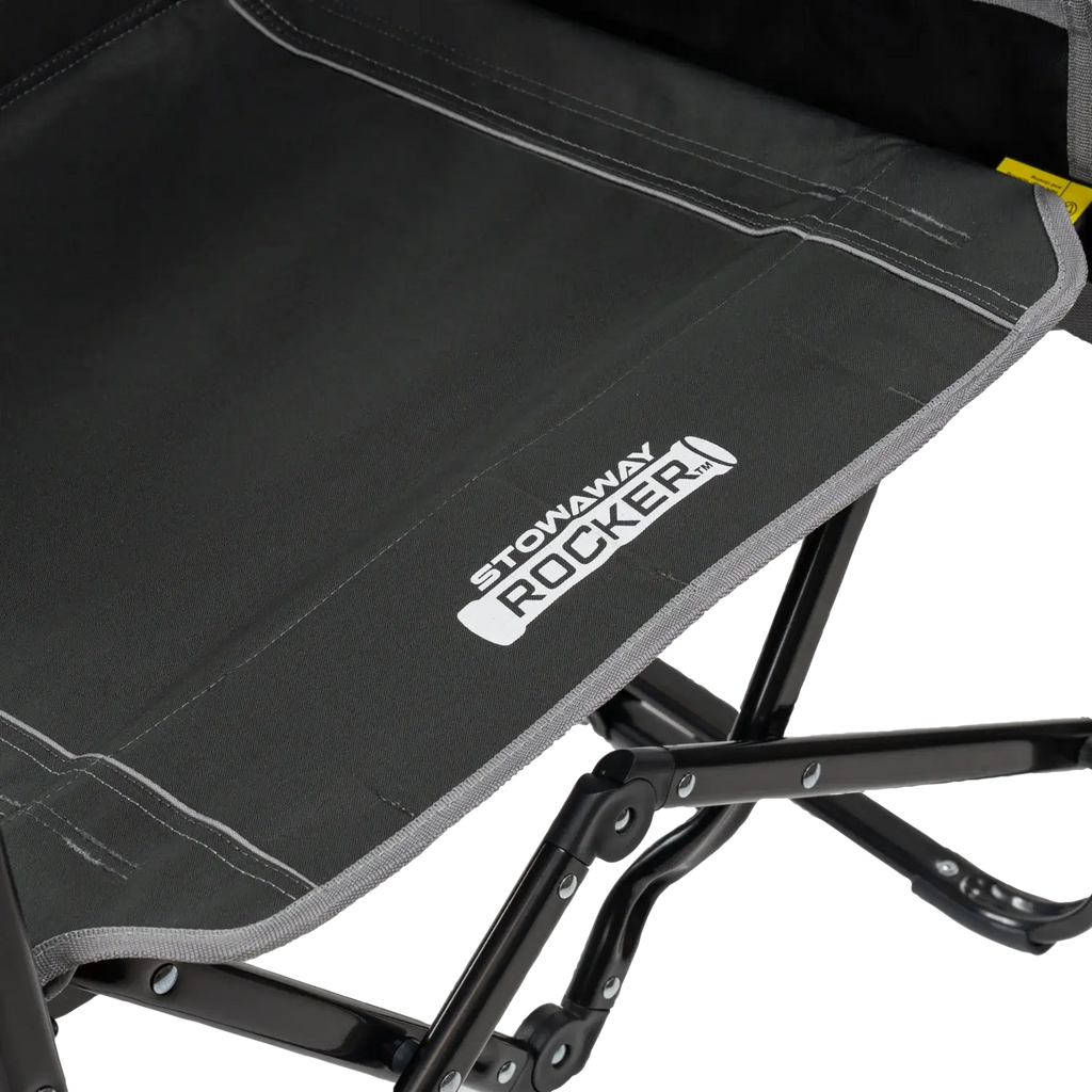 Patented Spring-Action Stowaway Rocker with Side Table - Choice 253 - Heavy-Duty Kickback Rocker with Beverage Holder Detail