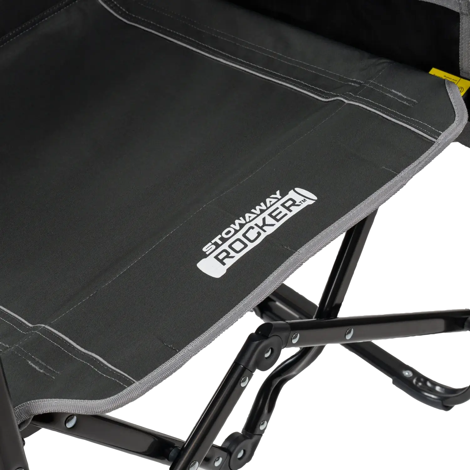 Patented Spring-Action Stowaway Rocker with Side Table - Choice 253 - Heavy-Duty Kickback Rocker with Beverage Holder Detail