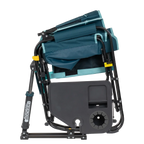 Patented Spring-Action Stowaway Rocker with Side Table - Choice 253 - Heavy-Duty Kickback Rocker with Beverage Holder Detail