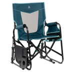 Patented Spring-Action Stowaway Rocker with Side Table - Choice 253 - Heavy-Duty Kickback Rocker with Beverage Holder Detail
