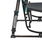 Patented Spring-Action Stowaway Rocker with Side Table - Choice 253 - Heavy-Duty Kickback Rocker with Beverage Holder Detail