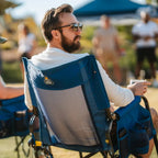 Premium All-Weather Stowaway Rocker - Choice 794 - RoadTrip Rocker Smooth Motion Camp Chair Detail