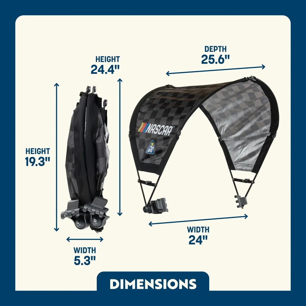 Portable Canopy SunShade Accessory - NASCAR - Choice 704 - Instant Sunshade Umbrella for Tailgating Detail