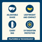 Heavy Duty SunShade Accessory - USA Anniversary Deluxe - Choice 917 - Pop-Up Outdoor Sun Shelter - UV400 Protection Detail