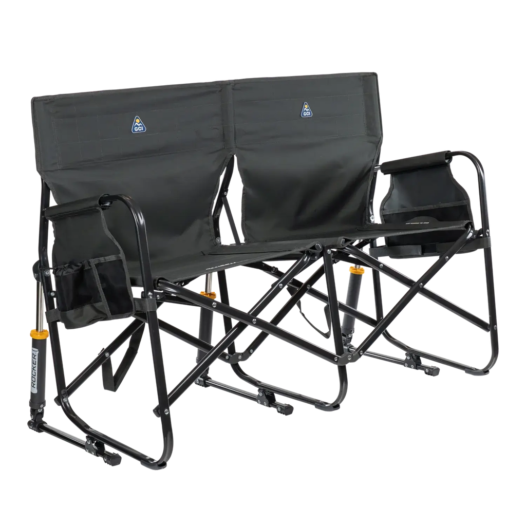 Smooth Motion Tandem Rocker - Choice 227 - RoadTrip Rocker Smooth Motion Camp Chair - Dark Charcoal