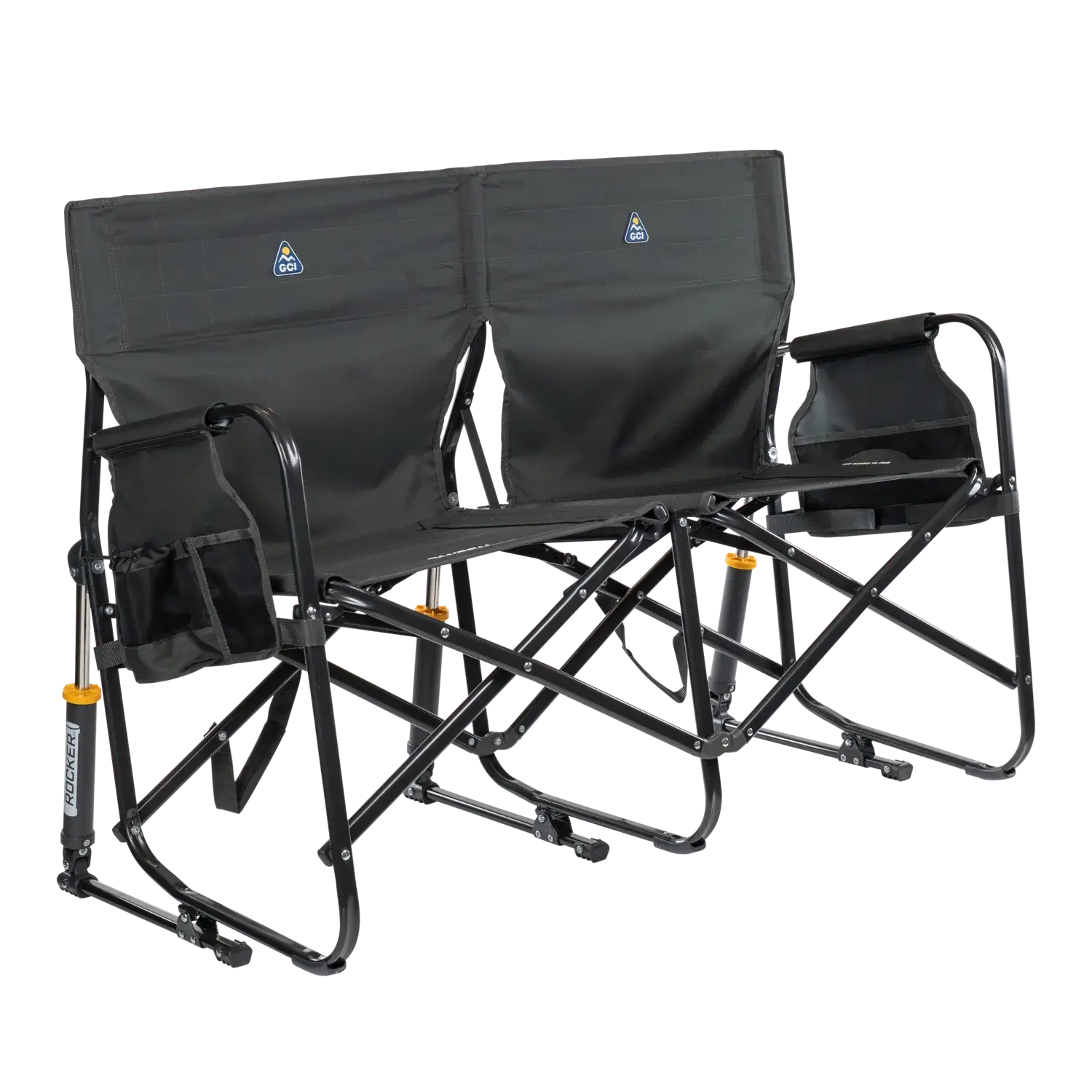 Smooth Motion Tandem Rocker - Choice 227 - RoadTrip Rocker Smooth Motion Camp Chair - Dark Charcoal